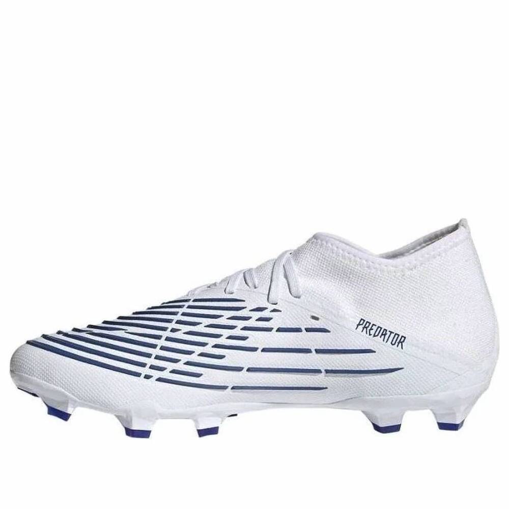 NEW ADIDAS men's predator edge.2 fg soccer cleats in white hires blue